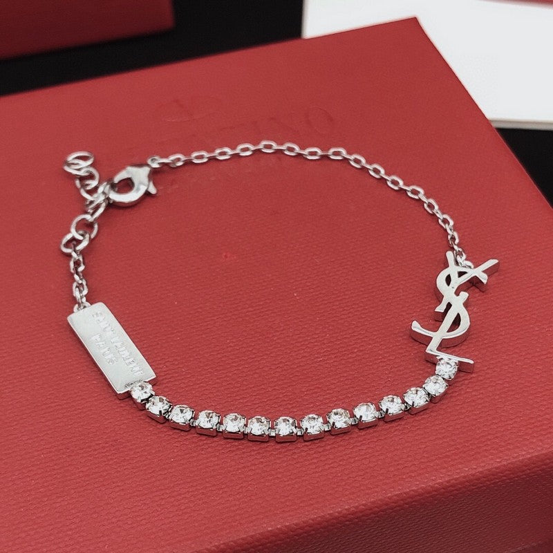 Saint Diamond Gold Chain Bracelet