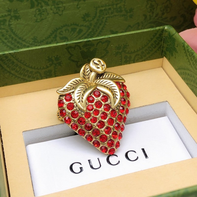 GG Strawberry Gold Brooch
