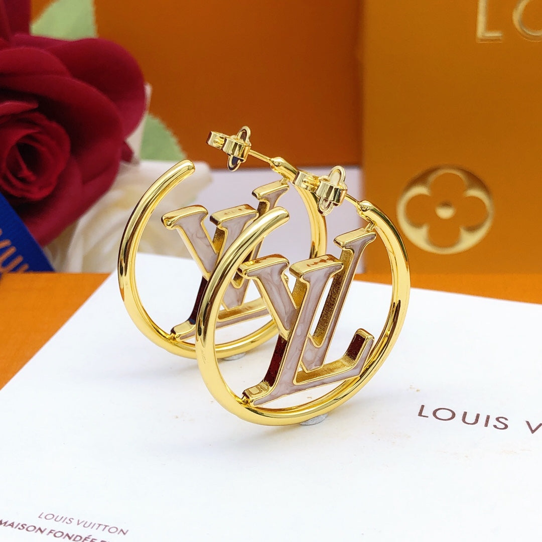 Louis Louise Hoop Pearls Earrings