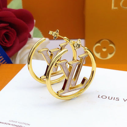 Louis Louise Hoop Pearls Earrings