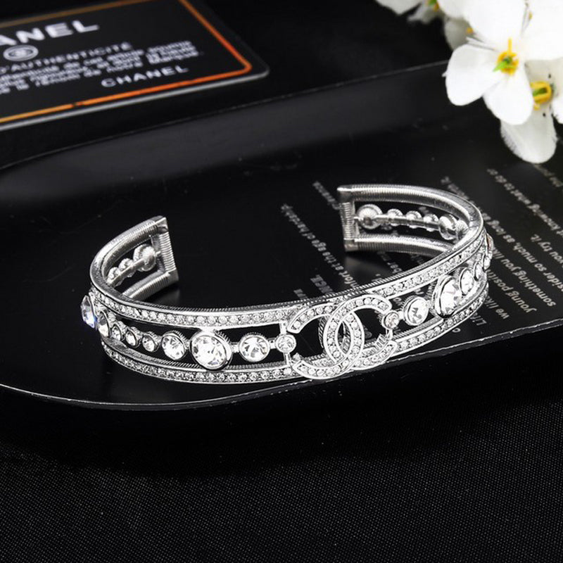 CC White Gold Diamond Bracelet