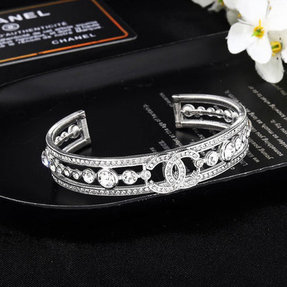 CC White Gold Diamond Bracelet