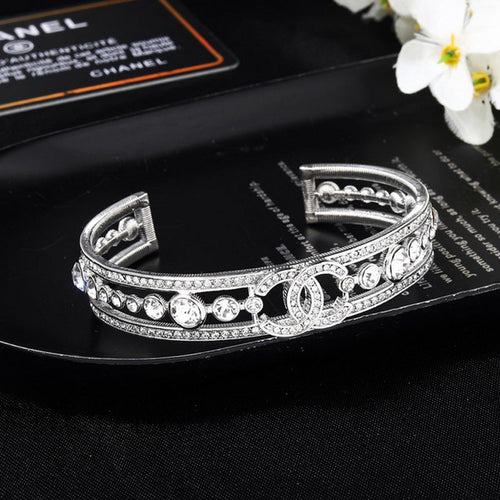 CC White Gold Diamond Bracelet