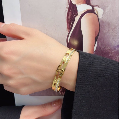 CC Pave Diamond Gold Bracelet