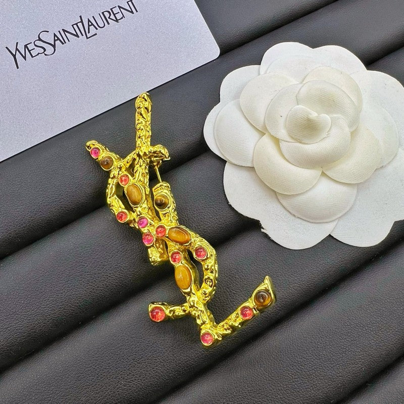 Saint Crystal Brooch