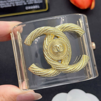 CC Gold Transparent Resin Bracelet