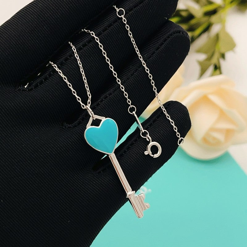 Tiff Blue Key Necklaces