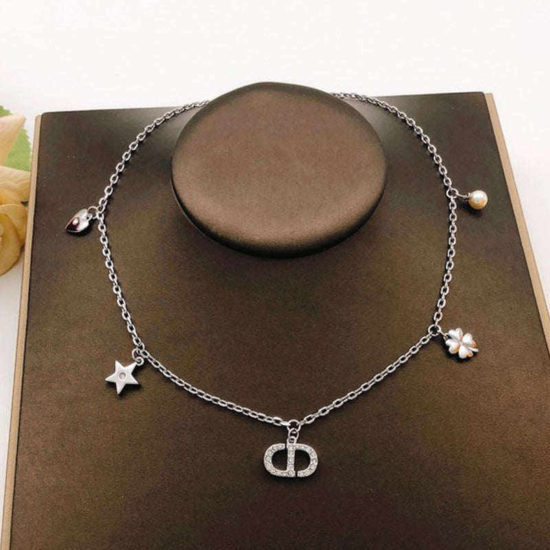 CD Petit Pearl Diamond Necklace