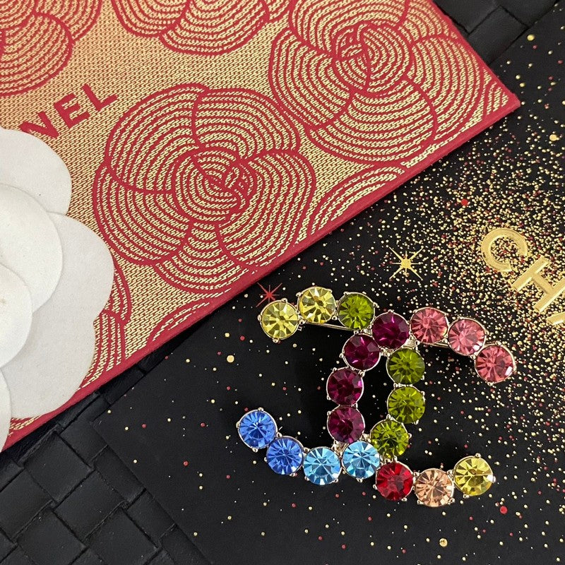 CC Color Crystal Brooch