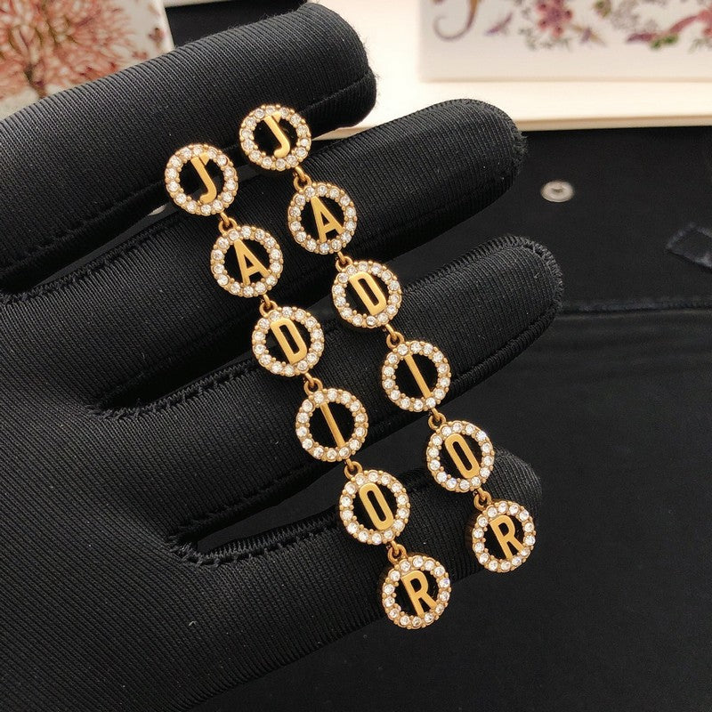 CD Tribales Diamond Long Earrings