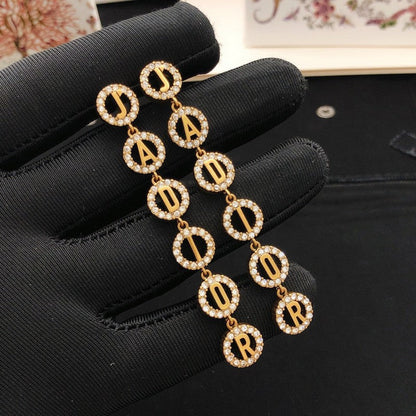 CD Tribales Diamond Long Earrings
