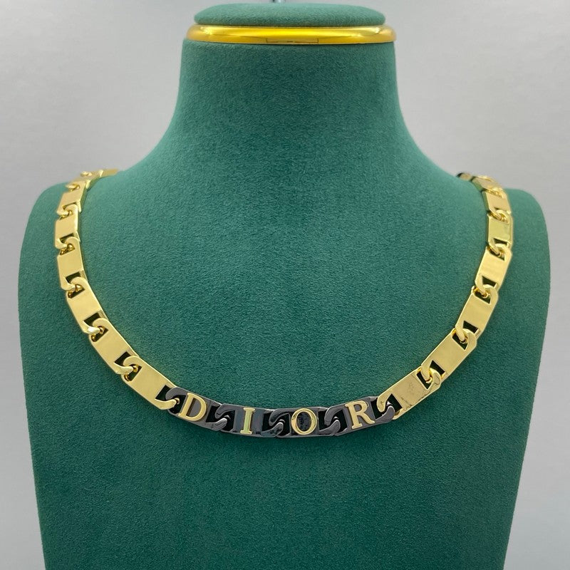 CD Black Gold Chain Necklace