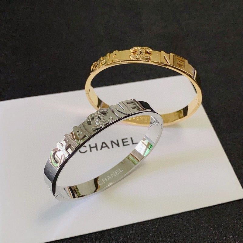 CC Letter Gold Bracelet