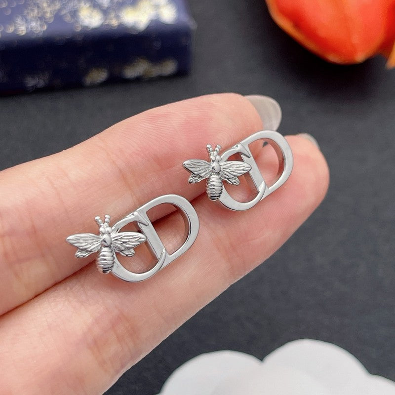 CD Bee Gold Earrings