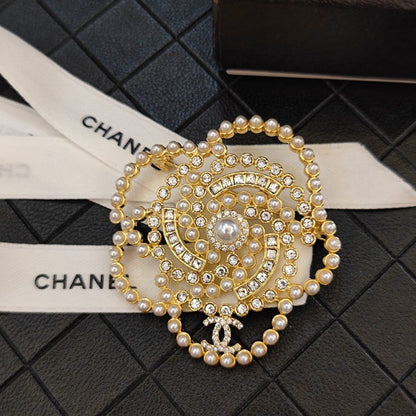 CC Camellia Pearl Brooch