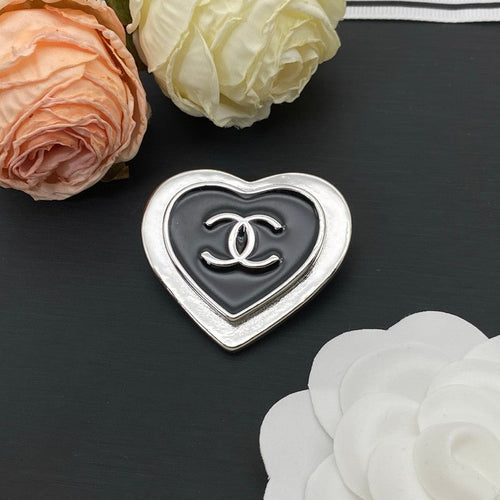 CC Heart Gold Brooch