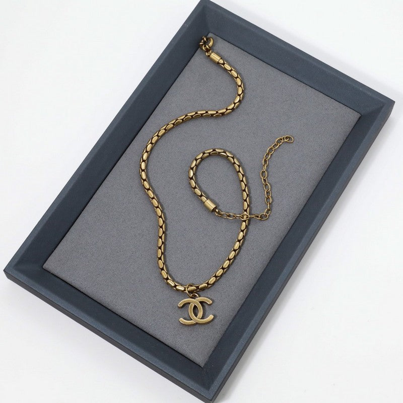 CC Vintage Gold Choker Necklace