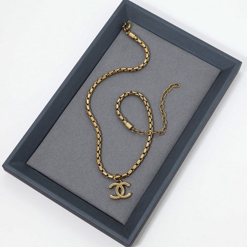 CC Vintage Gold Choker Necklace