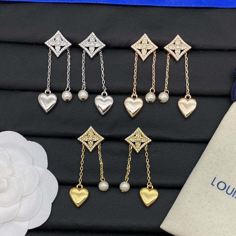 Louis Color Blossom Long Earrings