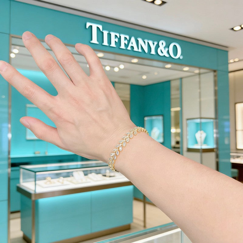 Return to Tiffany Crystal Rose Gold Bracelet