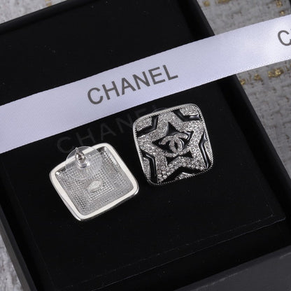 CC Black & White Diamond Earrings
