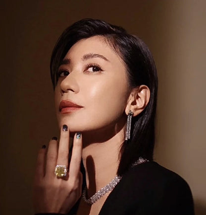 Tiff Edge Drop Earrings