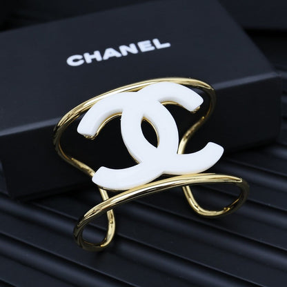 CC 24A Black & White Gold Bracelet