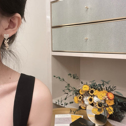 Saint Heart Diamond Earrings