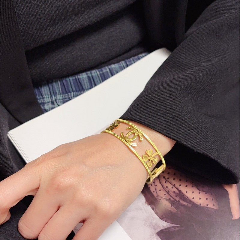 CC Clover Wide Bracelet