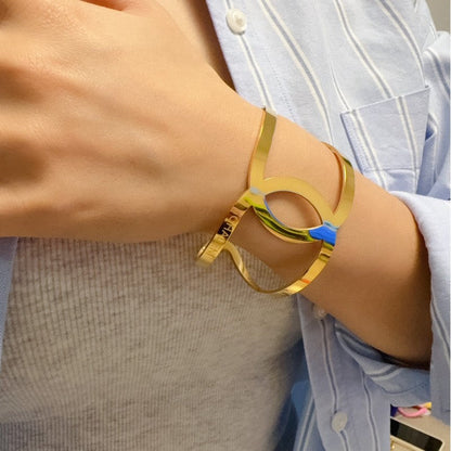 CC Gold Cuff Bracelet