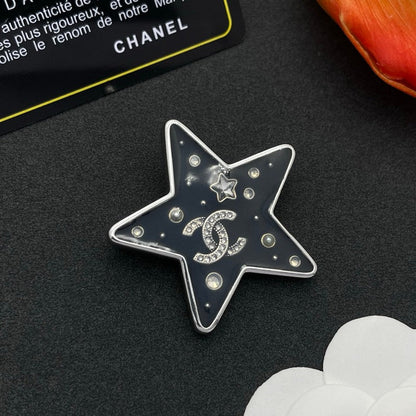 CC Star Gold Brooch