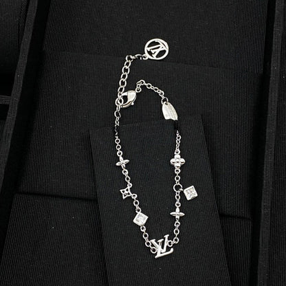 Louis Monogram Gold Bracelet