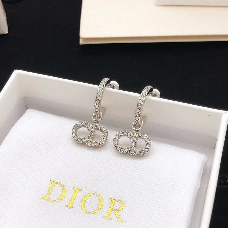 CD Gold Diamond Earrings