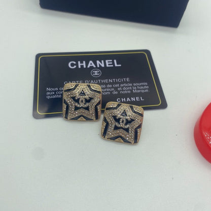CC Black Star Diamond Earrings