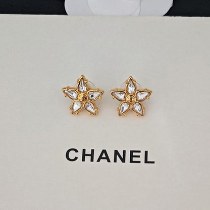 CC Crystal Flower Earrings
