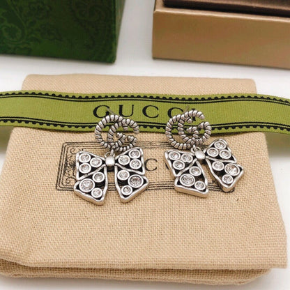 GG Diamond Butterfly Earrings