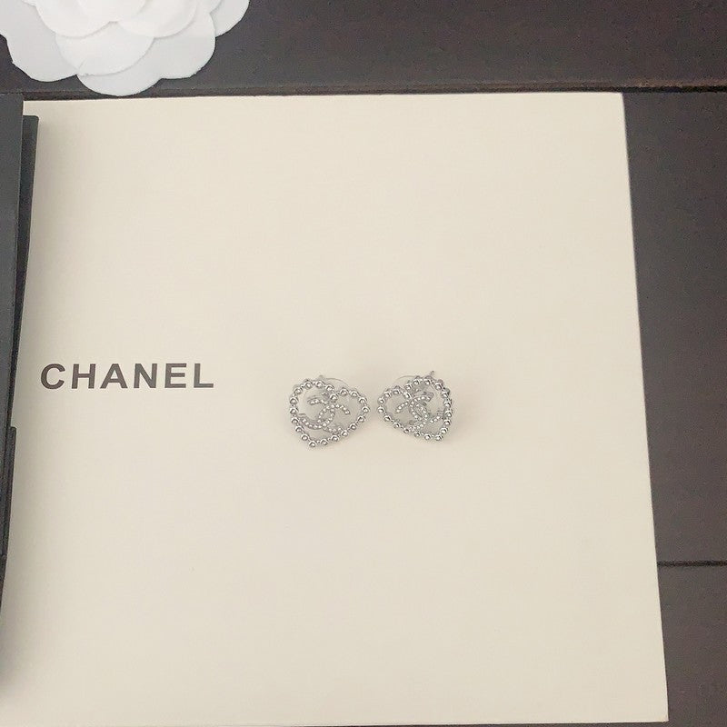 CC Black Heart Diamond Earrings