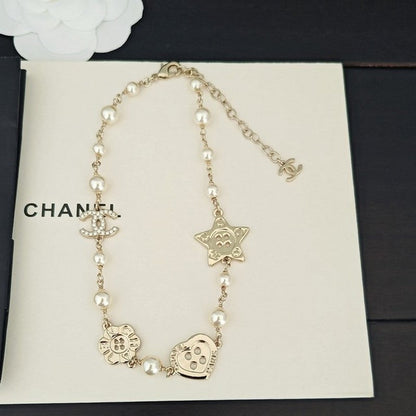 CC Pearl Star Necklace