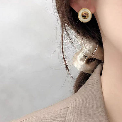 GG Gold Pearl Earrings