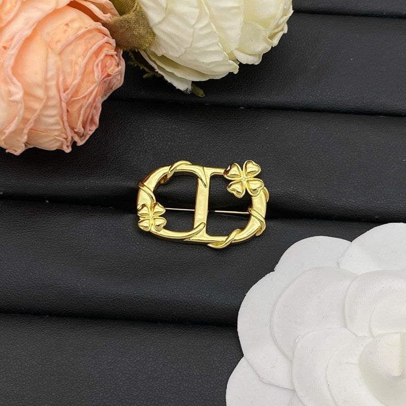 CD Gold Brooch