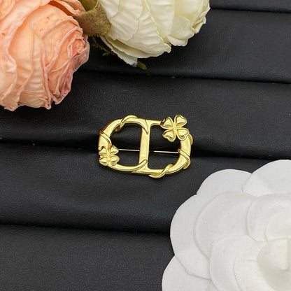 CD Gold Brooch