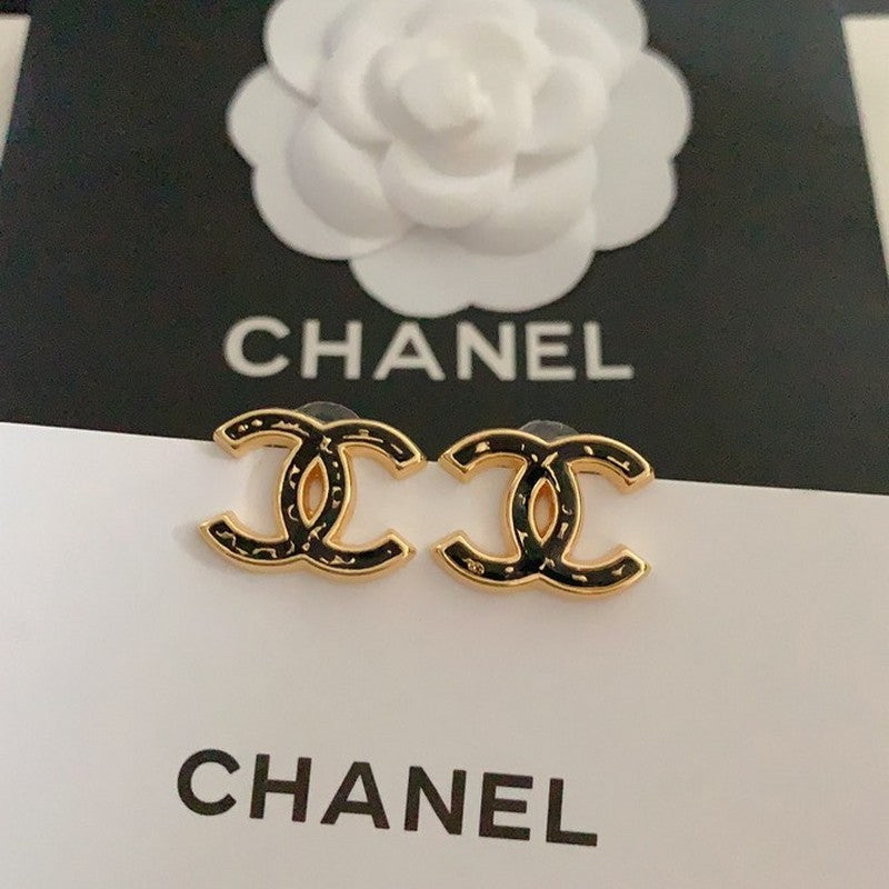 CC Black Gold Earrings