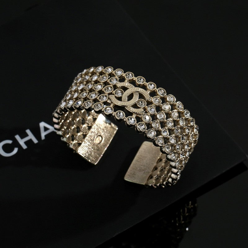 CC Diamond Cuff Bracelet