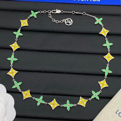 Louis Yellow & Green Blossom Necklace