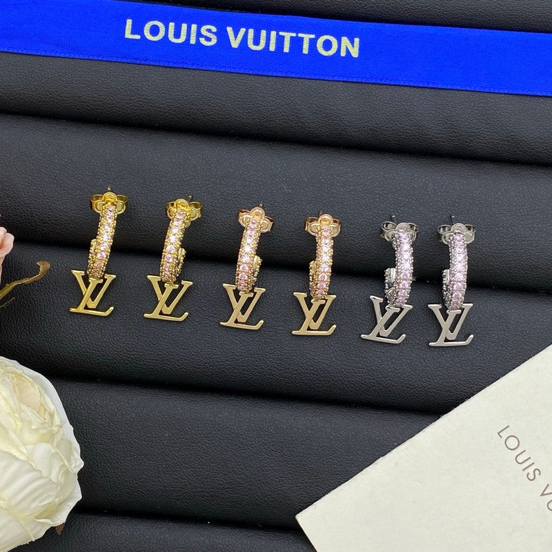 Louis Iconic Diamond Long Earrings