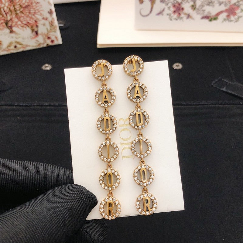 CD Tribales Diamond Long Earrings