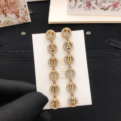 CD Tribales Diamond Long Earrings