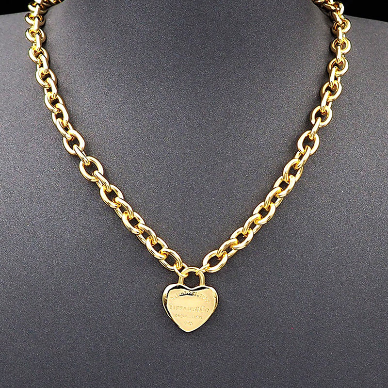 Tiff Tag Chain Necklace