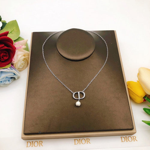CD Petit Pearl Drop Necklace