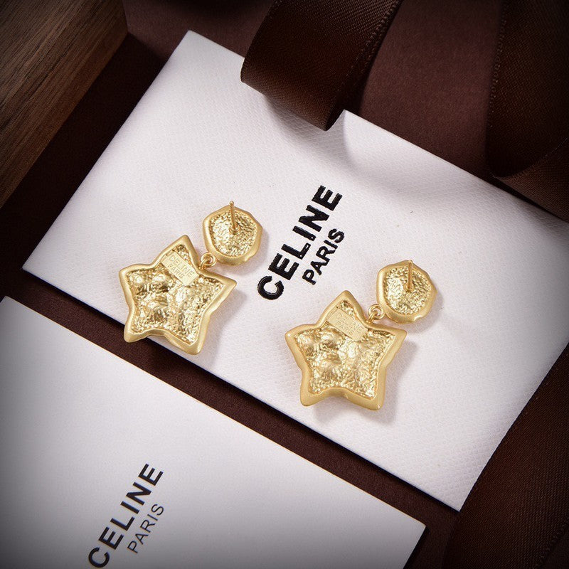 CE Triomphe Star Diamond Earrings